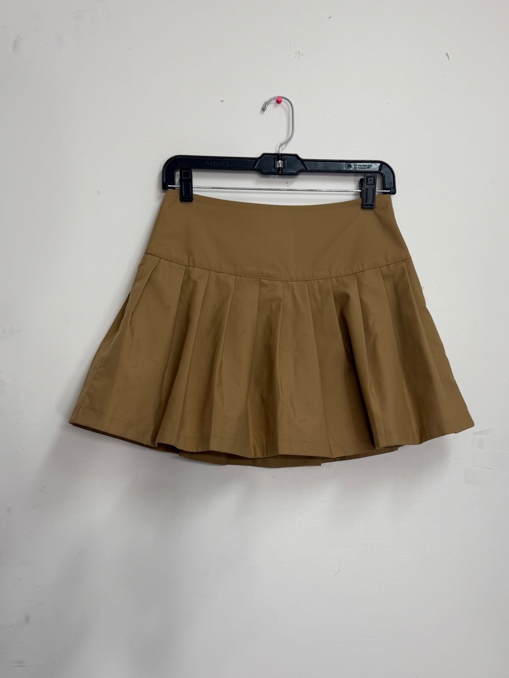 Khaki pleated skirt beige mini skirt utility Y2K  skirt built in short gtw urban